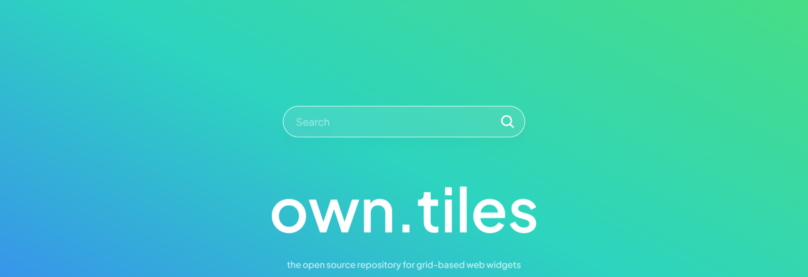 own.tiles - landing page
