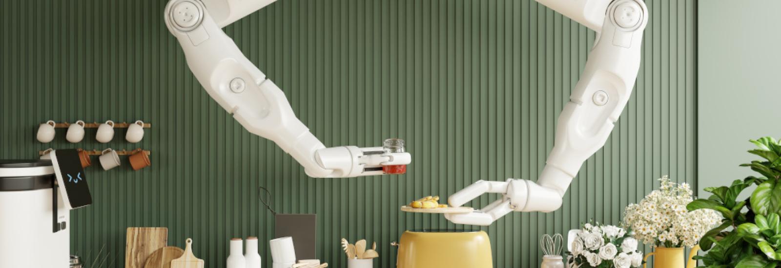 roboter, kitchen, service,