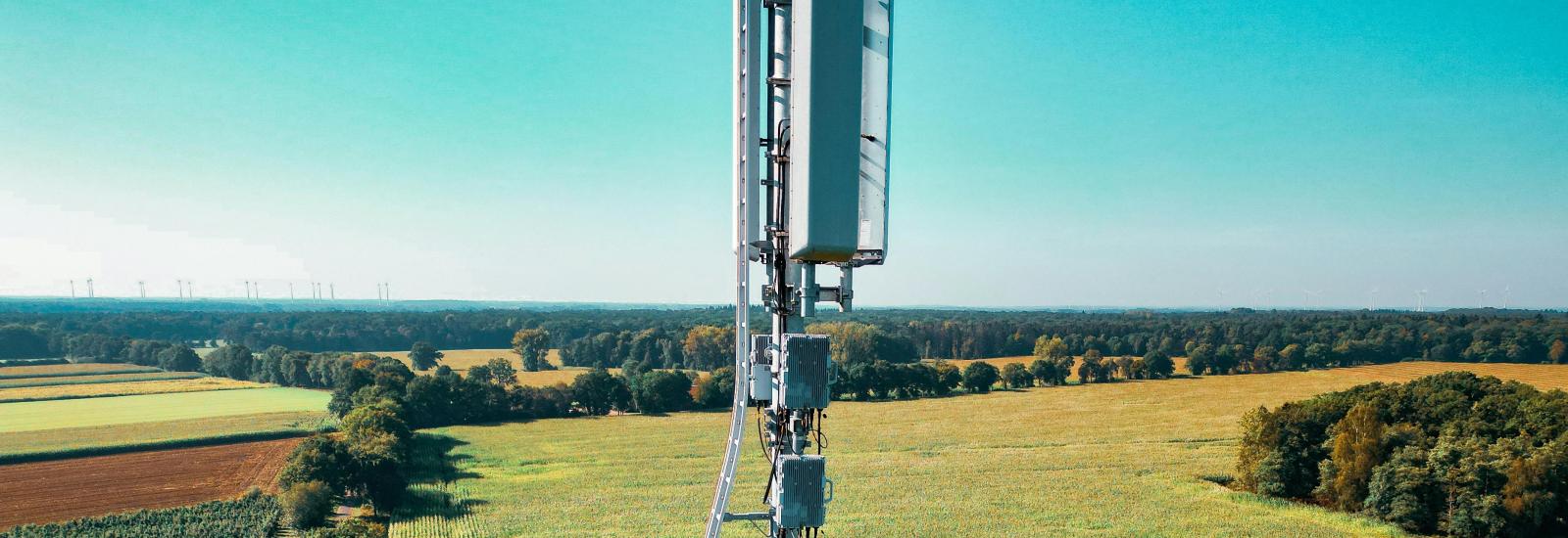 Stock image of a 5G antenna