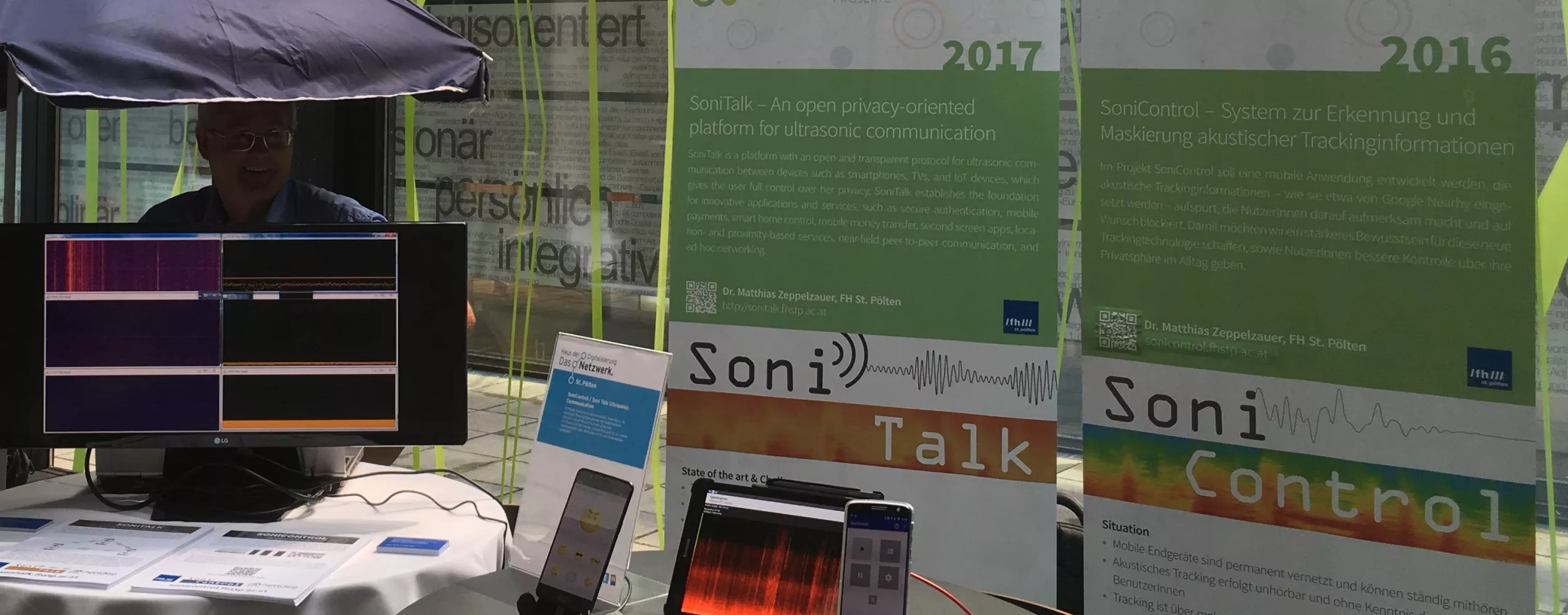 SoniTalk stand at the HdD kick-off event