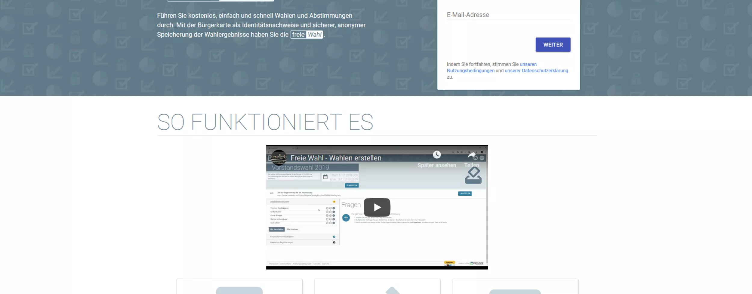 Screenshot www.freiewahl.eu