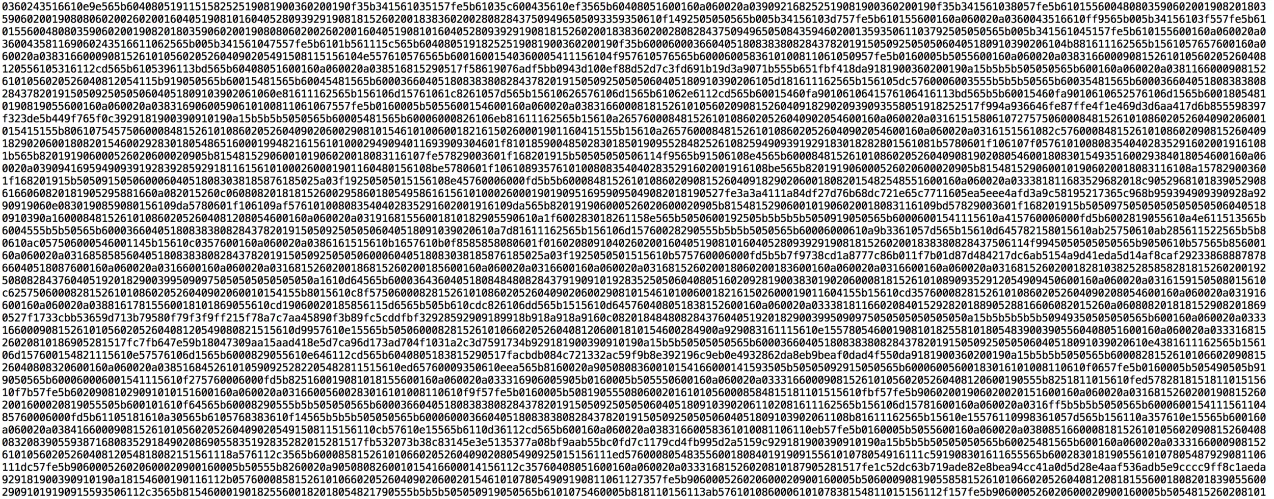 Bytecode in Hexadezimaldarstellung