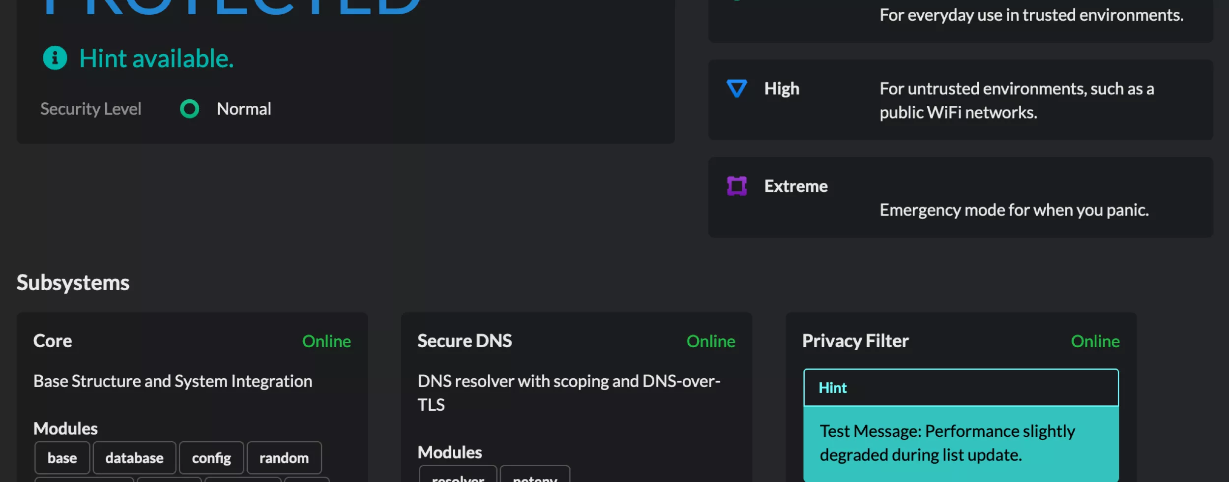 Nutzeransicht der Portmaster App
