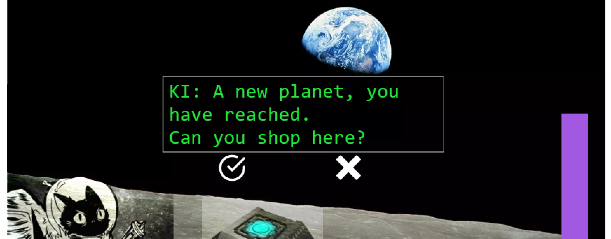 Mockup des Plugin-Spiels "Fake-Shop Explorer"