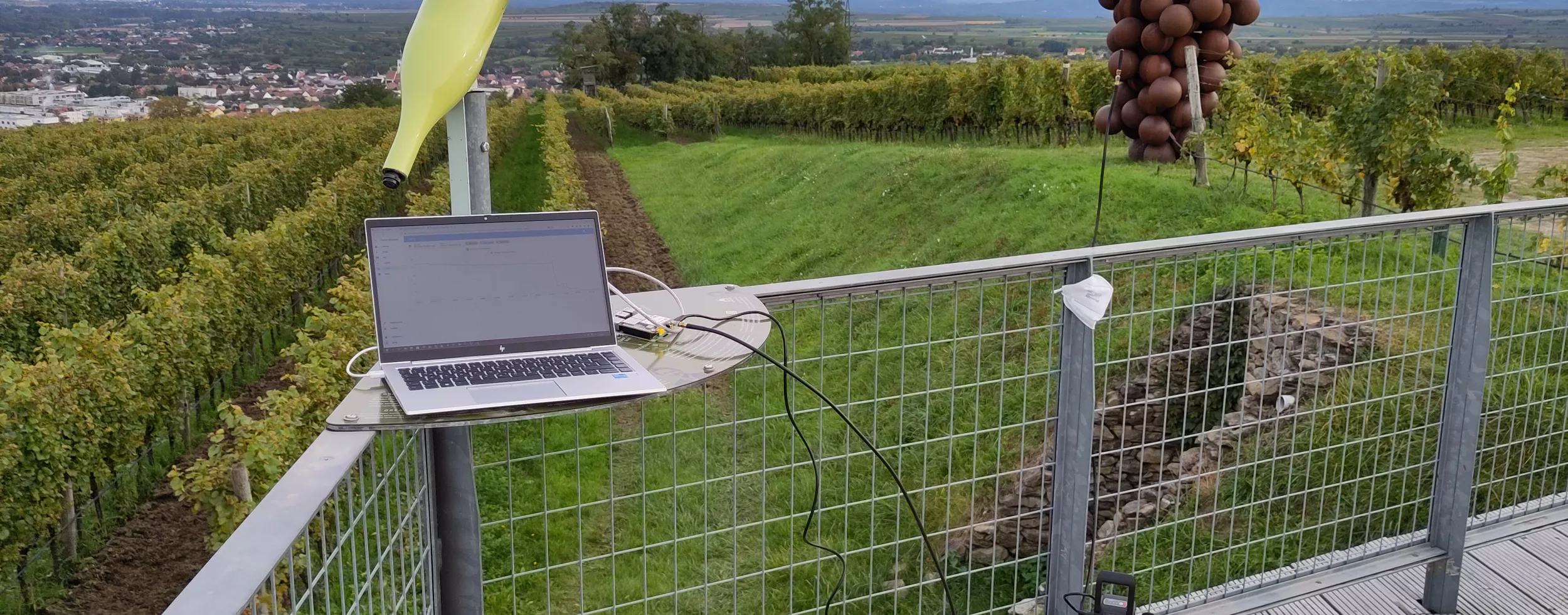 LoRaBridge field test at the vineyards of Langenlois