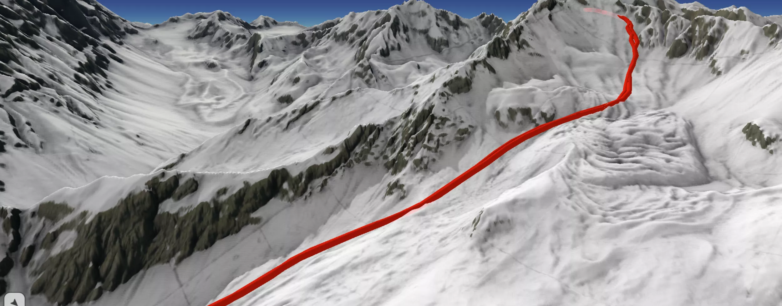 Hochalpiner Track in AlpineMaps.org