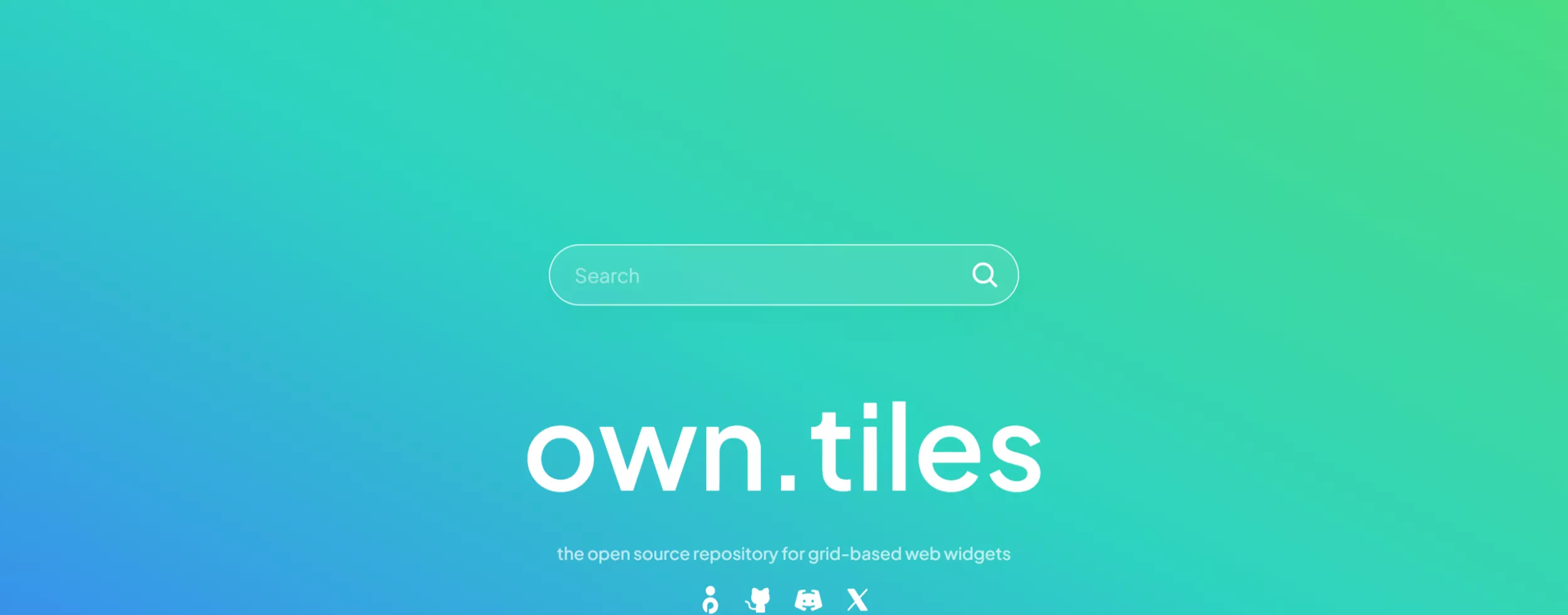 own.tiles - landing page