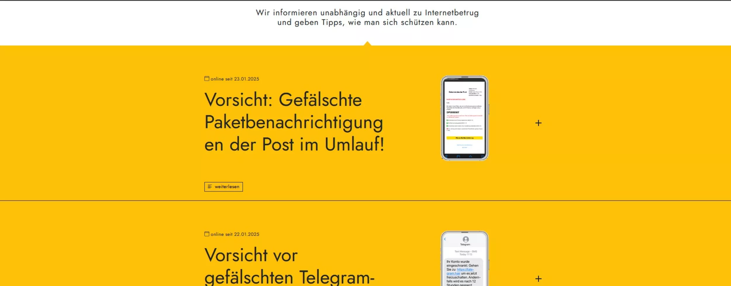 Screenshot watchlist-internet.at