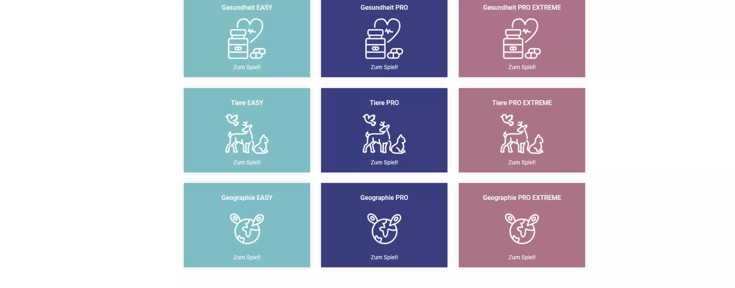 Screenshot der Spielumgebung