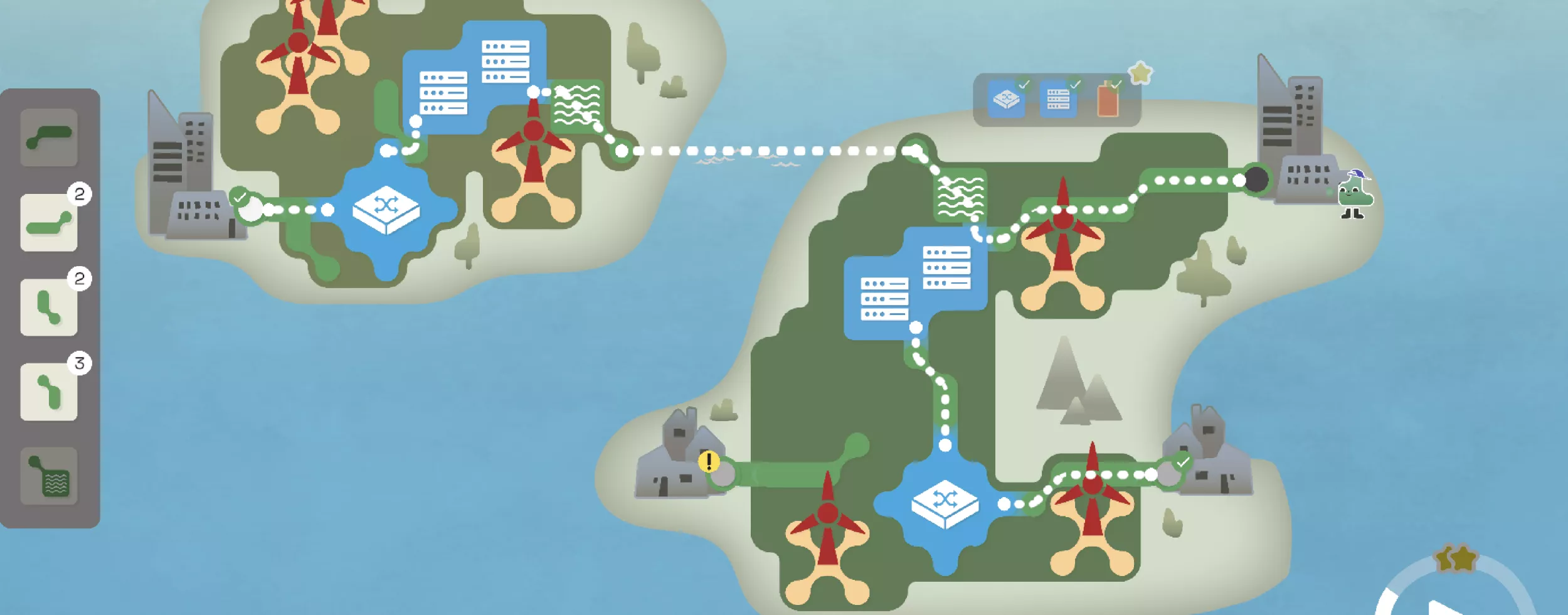 Screenshot vom Spielplan im dritten Level