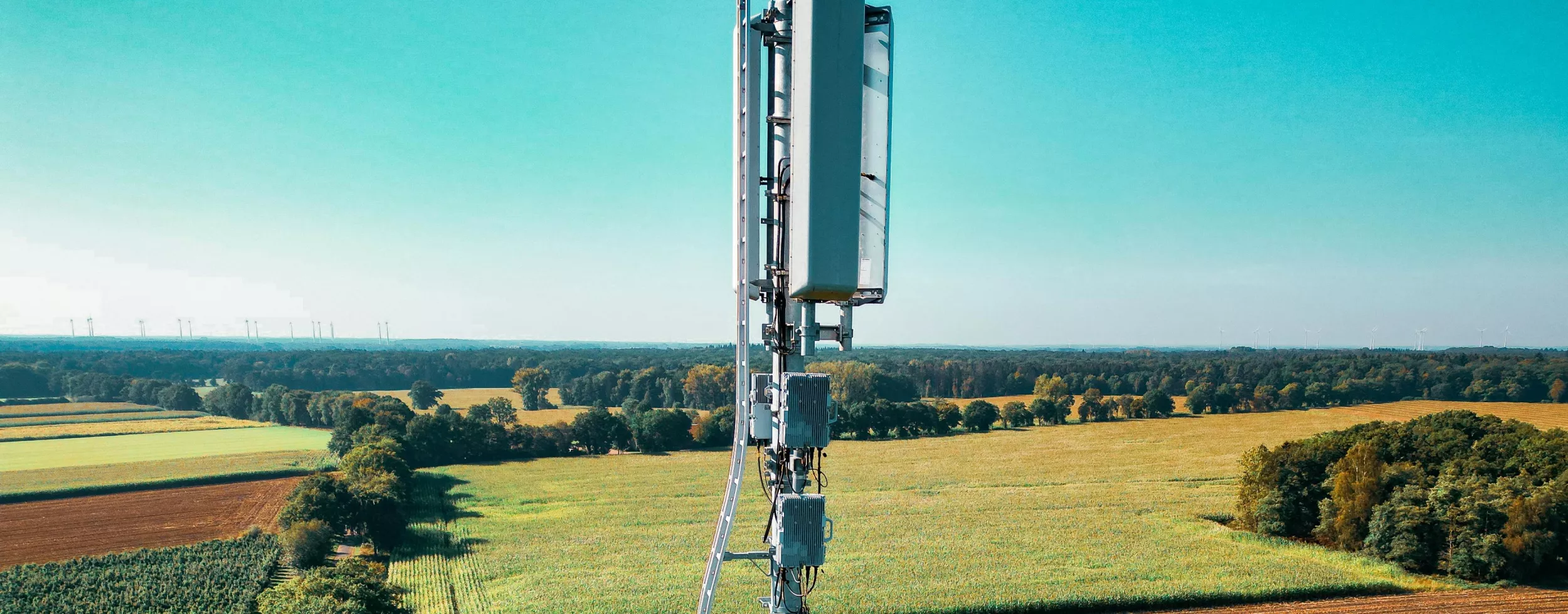 Stock image of a 5G antenna